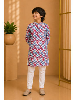Misbis - Straight Printed Kurta With Pyjama