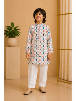 Misbis - Straight Printed Kurta With Pyjama