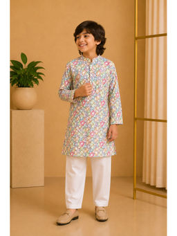 Misbis - Straight Printed Kurta With Pyjama