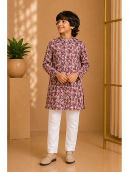 Misbis - Straight Printed Kurta With Pyjama