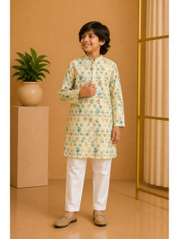 Misbis - Straight Printed Kurta With Pyjama
