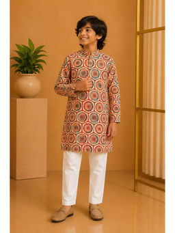 Misbis - Straight Printed Kurta With Pyjama