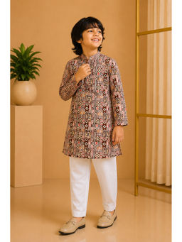 Misbis - Straight Printed Kurta With Pyjama
