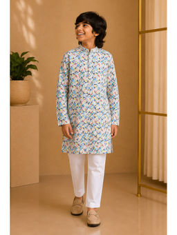 Misbis - Straight Printed Kurta With Pyjama