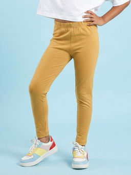 KiddoPanti - Girls Cotton Spandex Solid Legging