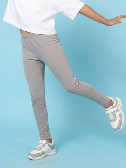 KiddoPanti - Girls Cotton Spandex Solid Legging