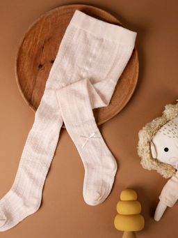 Kicks and Crawl - Soft Snuggles Bow Stocking - Pink