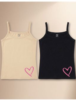 Nusyl - Multi-Color Solid/Plain Camisoles (Pack of 2)