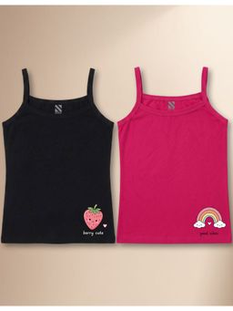Nusyl - Multi-Color Solid/Plain Camisoles (Pack of 2)