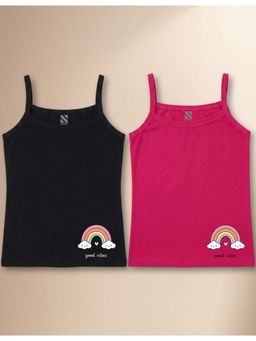 Nusyl - Multi-Color Solid/Plain Camisoles (Pack of 2)