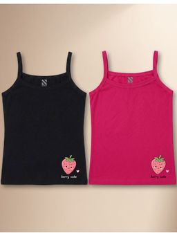 Nusyl - Multi-Color Solid/Plain Camisoles (Pack of 2)