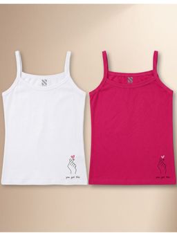 Nusyl - Multi-Color Solid/Plain Camisoles (Pack of 2)