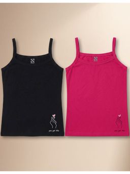 Nusyl - Multi-Color Solid/Plain Camisoles (Pack of 2)