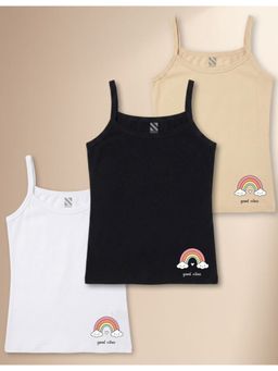 Nusyl - Multi-Color Solid/Plain Camisoles (Pack of 3)