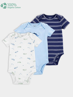 Carter's - Baby Boy Organic Cotton Onesies in Dino Print (Pack of 3)