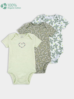 Carter's - Baby Girl Organic Cotton Onesies in Floral Print (Pack of 3)
