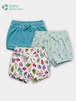 Carter's - Baby Girl Organic Cotton Pull-On Shorts In Assorted Prints (Pack Of 3)