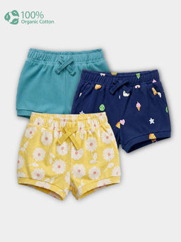 Carter's - Baby Girl Organic Cotton Pull-On Shorts In Assorted Prints (Pack Of 3)