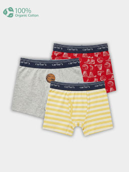 Carter's - Organic Cotton Trunk Prints with Anti Microbial Finish (Pack of 3)