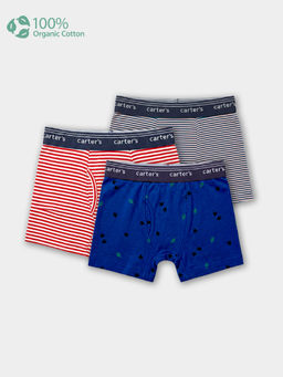 Carter's - Trunk In Assorted Prints with Anti Microbial Finish (Pack of 3)