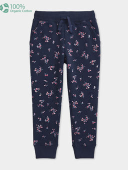 Carter's - Girl Organic Cotton Pull-On Joggers In Floral Print