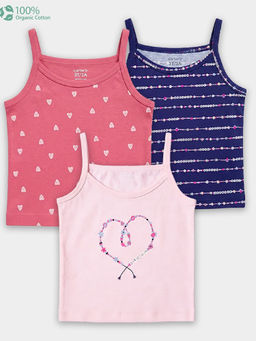 Carter's - Organic Cotton Camisoles Prints with Anti Microbial (Pack of 3)