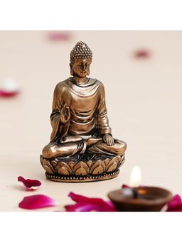 eCraftIndia - Cold Cast Bronze Resin Meditating Lord Buddha Statue