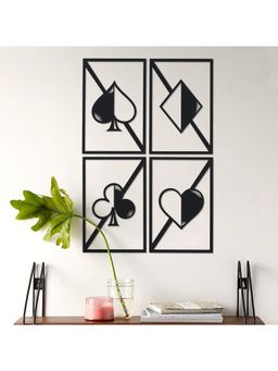eCraftIndia - Playing Card Spades, Diamonds, Clubs & Hearts Wall Hanging Set of 4