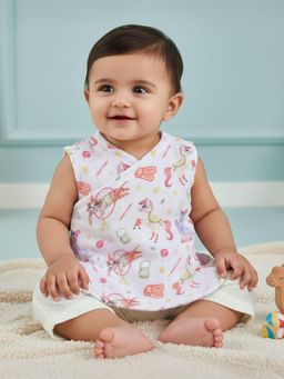 Keebee Organics - Cotton Muslin Printed Baby Jabla