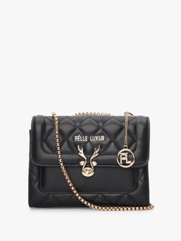Pelle Luxur - Quelte Black Sling Bag for Women