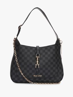 Pelle Luxur - Questine Black Shoulder Bag for Women