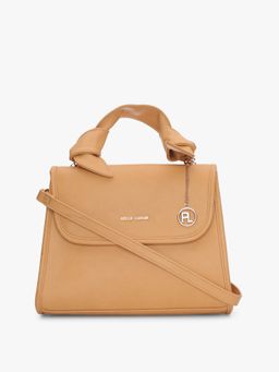 Pelle Luxur - Luna Beige Satchel Bag for Women