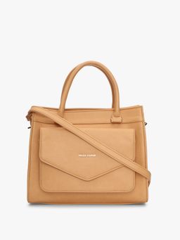 Pelle Luxur - Alexo Brown Satchel Bag for Women