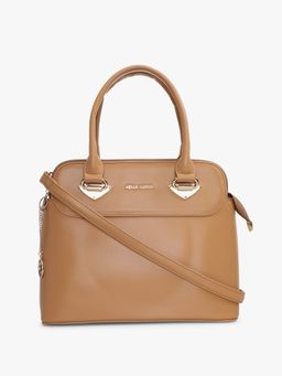 Pelle Luxur - Isabella Brown Satchel Bag for Women
