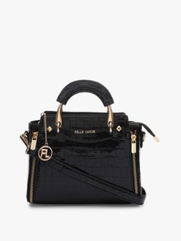 Pelle Luxur - Adelina Black Satchel Bag for Women