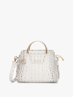 Pelle Luxur - Rosa White Satchel Bag for Women
