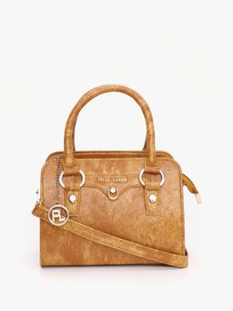 Pelle Luxur - Claudia Khaki Satchel Bag for Women