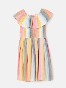 ANGEL & ROCKET - Rainbow Stripe Sundress