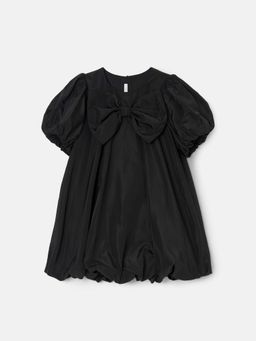 ANGEL & ROCKET - Nadia Black Puffball Bow Dress