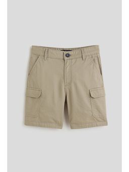 One Friday - Boys Khaki Solid Short