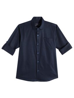 CHARCHIT - Boys Cotton Regular Fit Plain Full Sleeves Casual Shirt