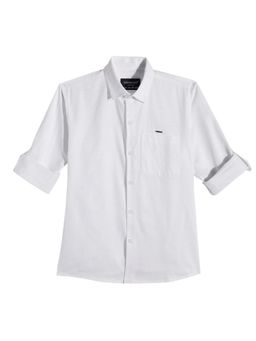 CHARCHIT - Boys Cotton Regular Fit Plain Full Sleeves Casual Shirt