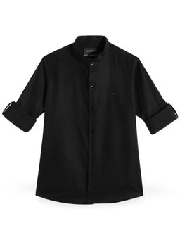 CHARCHIT - Boys Cotton Regular Fit Plain Full Sleeves Casual Shirt