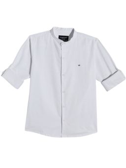 CHARCHIT - Boys Cotton Regular Fit Plain Full Sleeves Casual Shirt