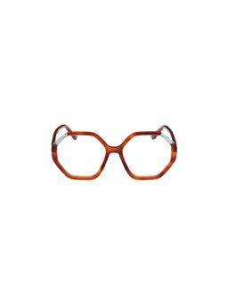 Guess - Eyewear For Women With Shiny Brown Demi-Shiny Crystal Light Blue Acetate Frame - (53)