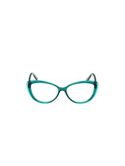 Guess - Eyewear For Women With Shiny Crystal Dark Green Polycarbonate Frame - (55)