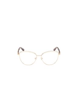 Guess - Eyewear For Women With Shiny Light Gold-White Stainless Steel Frame - (53)