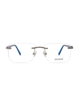 Guess - Eyewear For Men With Shiny Light Gun Alloy Metal Frame - (54)