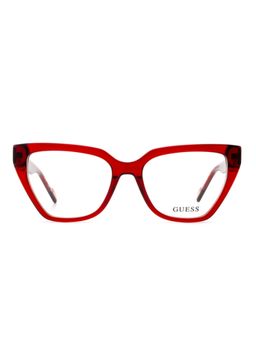 Guess - Eyewear For Women With Shiny Crystal Red Acetate Frame - (53)