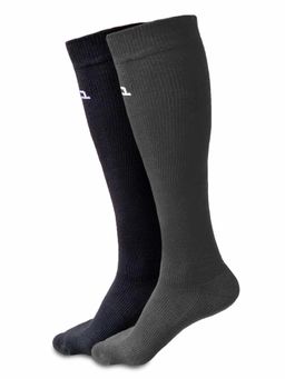 Heelium - Bamboo Compression Mens Multi Color Socks Odour Free - 2 Pair of Socks